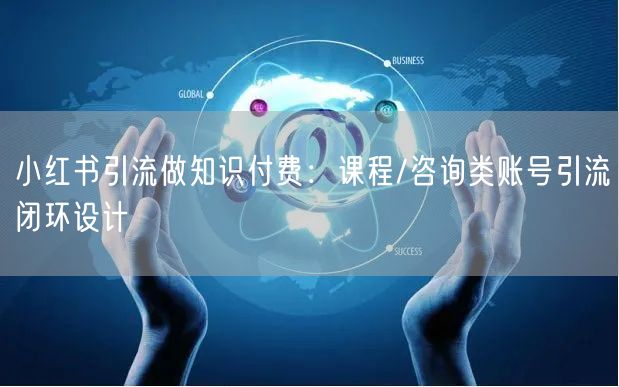 小红书引流做知识付费：课程/咨询类账号引流闭环设计