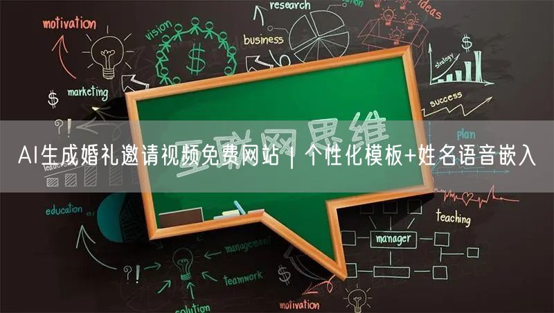 AI生成婚礼邀请视频免费网站｜个性化模板+姓名语音嵌入